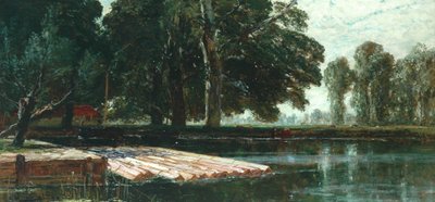 The Pond (River Scene) by Edwin Ellis